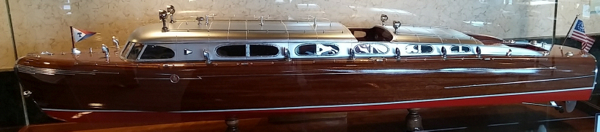 The origional 1950 scale model of the boat. Photo/Bill Kingman