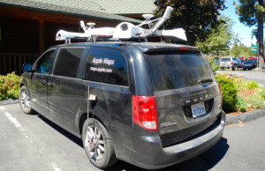 The Apple Maps vehicle has been on the South Shore this summer recording area streets. Photo/LTN