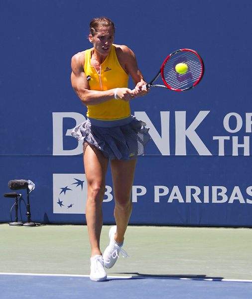 Andrea Petkovic's ripped physique is evident more so in person. Photo/Carolyn E. Wright/Copyright