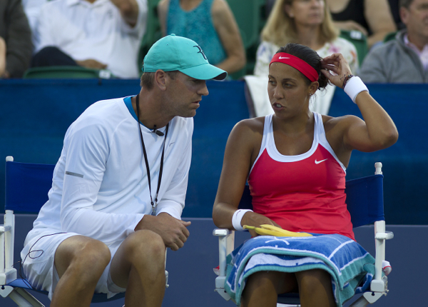 While the pros, like Madison Keys, get coaching regularly, Barton Health is helping local coaches learn more than the sport. Photo/Carolyn E. Wright/Copyright