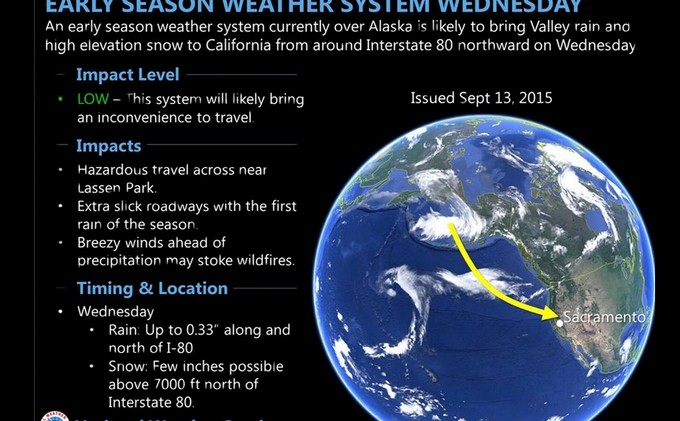 First snow of season in forecast for Tahoe area