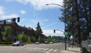 A stoplight was installed to help get people across Highway 50.