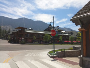 Poplar at Highway 50 is now a driveway to parking.