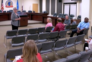 Few people turned out Oct. 15 to hear Laree Kiely from the Kiely Group talk about El Dorado County's future. Photo/Jessie Marchesseau 