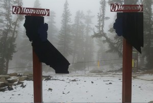 A dusting of snow covers part of Heavenly. Photo/Provided