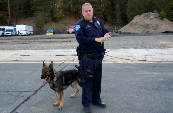 Mark Hounsell was a K9 handler during part of his tenure at South Lake Tahoe Police Department. Photo/LTN file