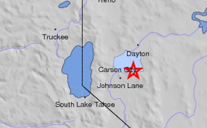 3.1 temblor shakes Carson Valley