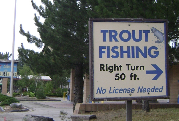 South Lake Tahoe councilmembers want to spend the winter crafting law to allow this sign to remain in town. Photo/Provided