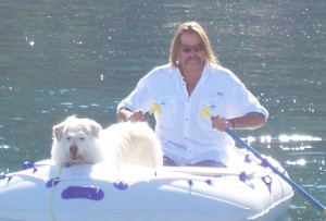 Bob Rockwell and his dog Lucky