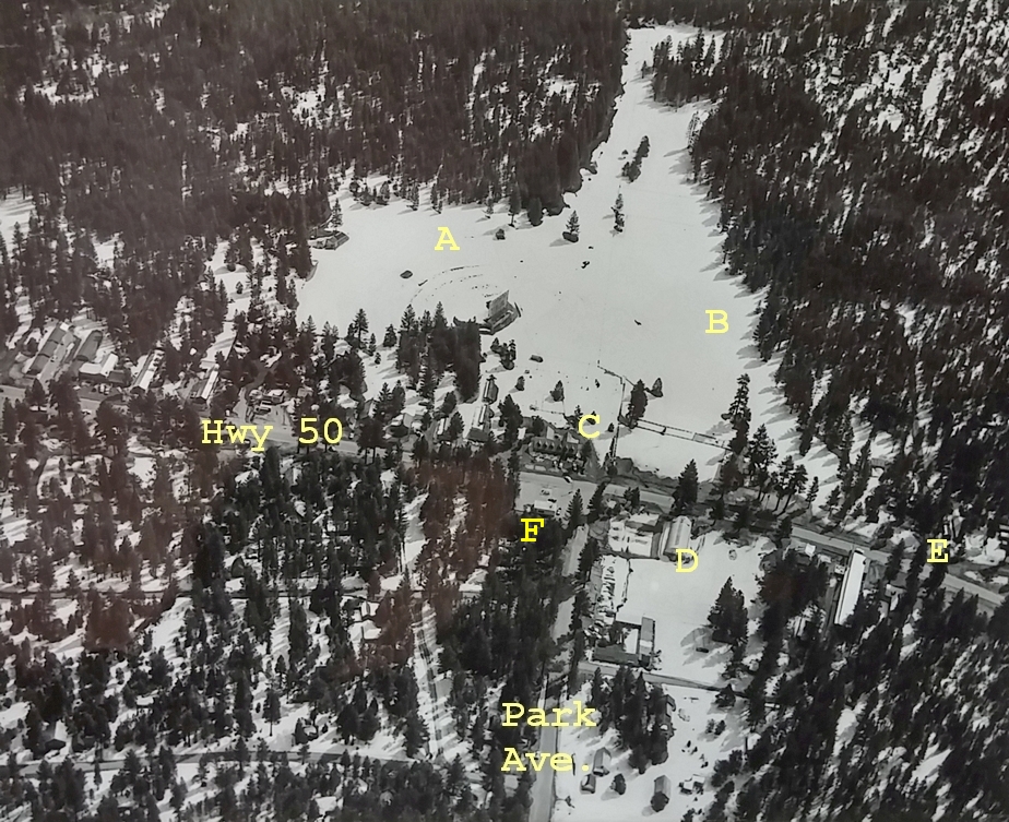This is the Park Avenue area of South Lake Tahoe in the early 1950s. Photo/Lake Tahoe Historical Society