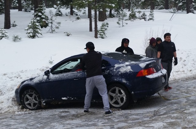 Drivers spinning out; more snow coming