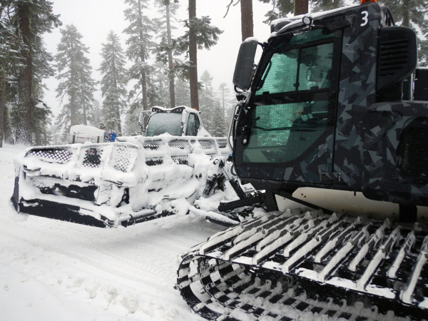 Sierra has a four-year lease on its snowcats so the fleet doesn't get too old. Photos/Kathryn Reed