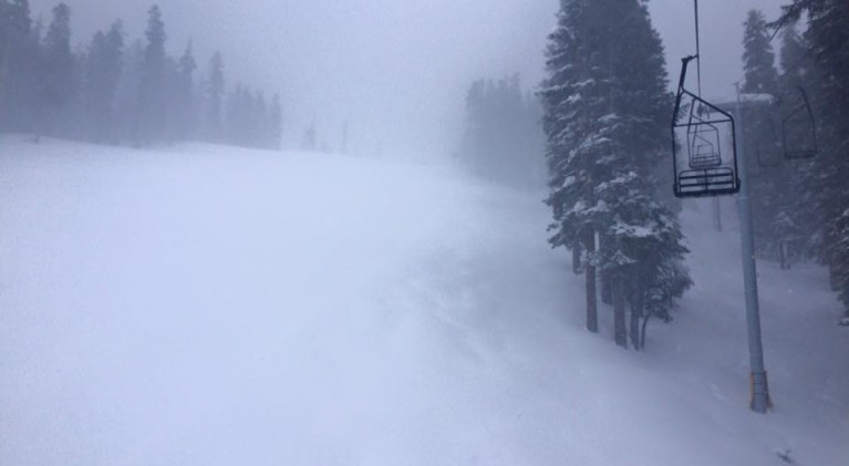 Tornado on West Slope, steady snow in Tahoe