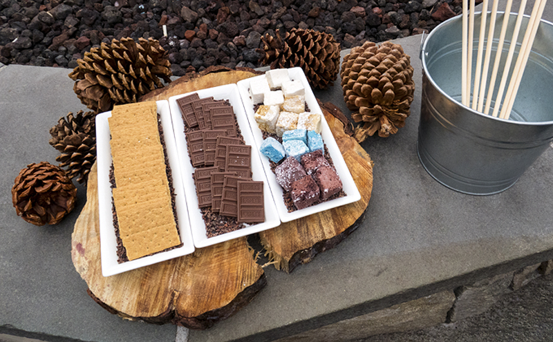 All the fixings for gourmet s'mores. Photo Copyright 2015 Carolyn E. Wright