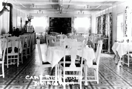 The Camp Rich dining room in the 1930s. Photo/Lake Tahoe Historical Society