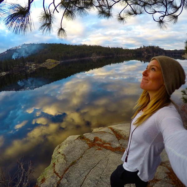 Enjoying the serenity of Tahoe is one Jamie Anderson's indulgences. Photo/Provided