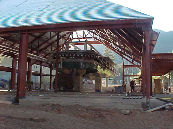 The gondola under construction. Photo/Heavenly Mountain Resort