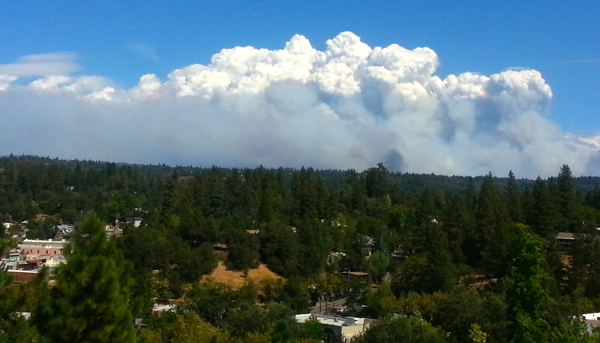 The 2014 King Fire burned for days, destroying thousands of acres in the Eldorado National Forest. Photo/Joann Eisenbrandt