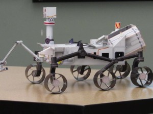 A replica of the rover Curiosity that has been on Mars since 2012. Photo/Denise Haerr