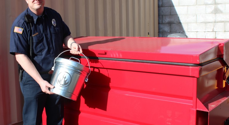 Free ash cans for Tahoe Douglas service area