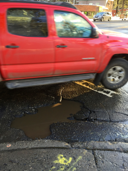 Dodging pot holes in South Lake Tahoe is getting more difficult.
