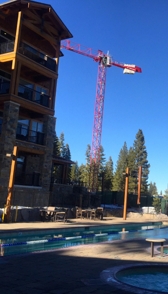 A third building on the property is almost complete; and it, too, will have pool views. Photo/Susan Wood