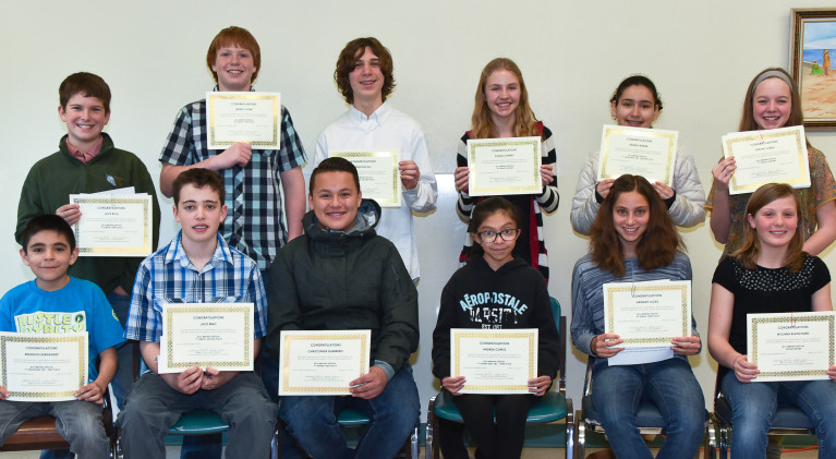 Soroptimist recognizes efforts of young writers