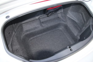 The two-seater even has some truck space.