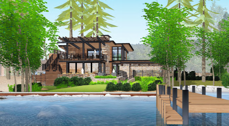Ritz building Tahoe beach house for guests