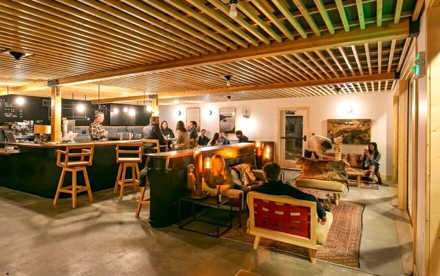 The lobby is also known as the living room. Photo/Matt Bolt
