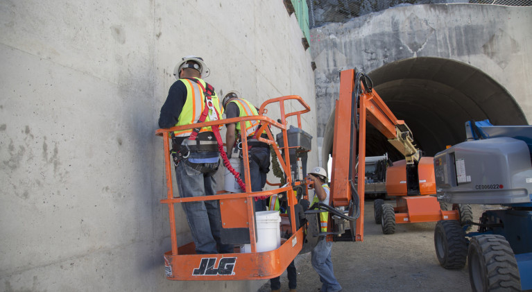 No holiday for Cave Rock construction crews
