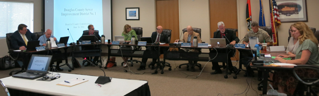 Douglas County commissioners are not all in agreement in how to handle the sewer district issue. Photo/Jessie Marchesseau