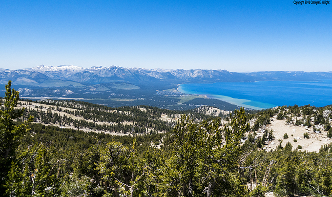Views of Lake Tahoe are prominent along the 4x4 guided ride. Photo Copyright 2016 Carolyn E. Wright