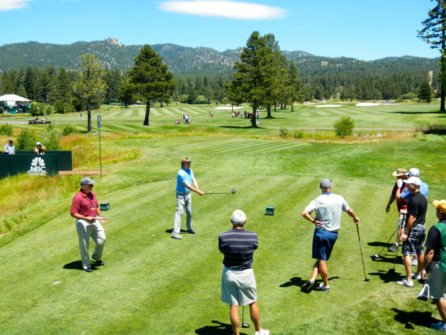 Jack Wagner is ready to tee off. Photo/Kathryn Reed