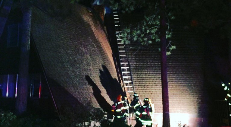 Chimney catches fire on North Shore