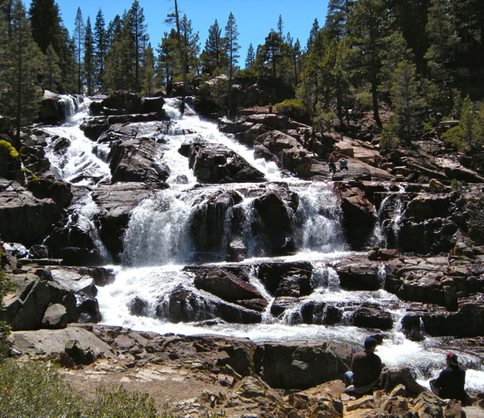 Glen Alpine waterfall on the South Shore is part of the LTBMU's responsibility. Photo/LTN file