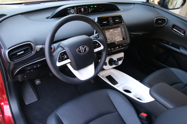 Comfort is another selling point for the Prius.