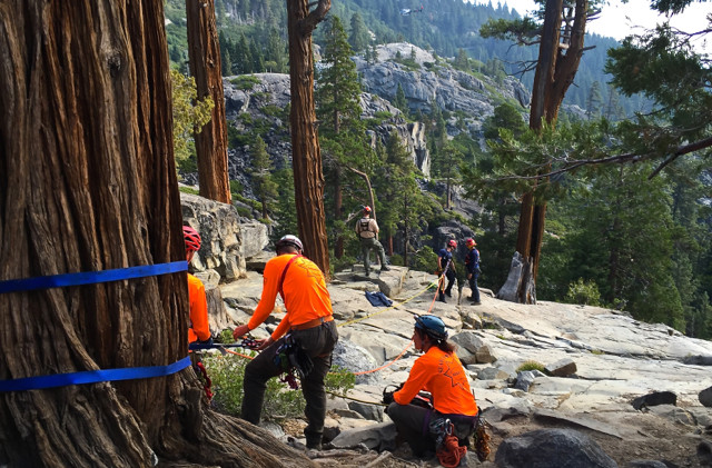 Hiker rescued from ledge at Eagle Falls