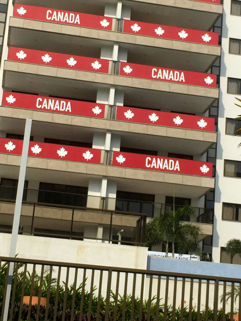 Many countries make it known where they are staying. Photo/Louise Feller