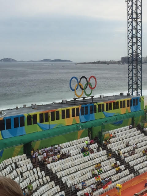 Seats at the Rio Games are not comfortable. Photos/Louise Feller