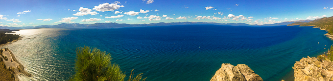 Stunning views are the reward for getting to the top of Cave Rock. Photo/Dale Roberts