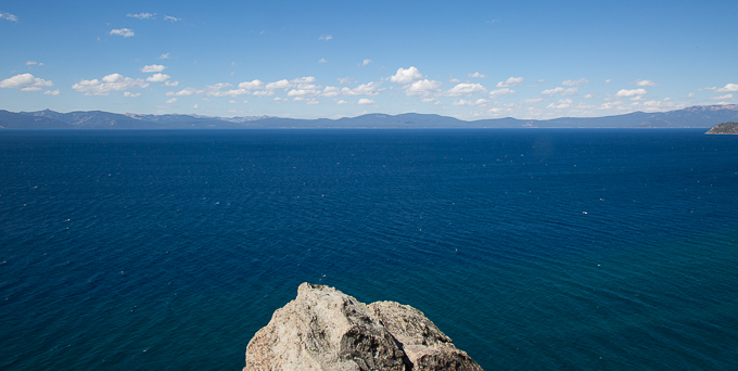 Looking toward the North Shore from the top of Cave Rock. Photo/Dale Roberts