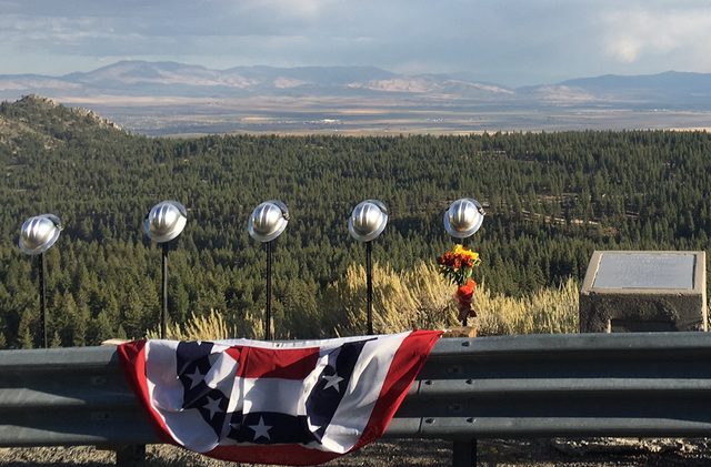 Tahoe memorial honors 5 firefighters who died