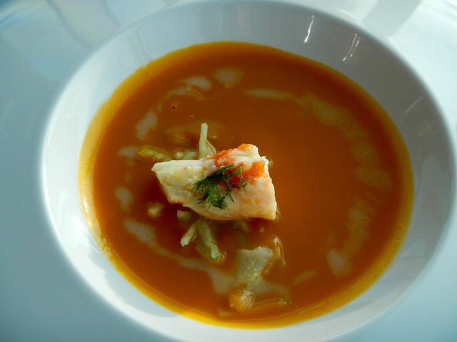 A king crab and butternut squash bisque started the dining experience at Harveys. Photo/Kathryn Reed