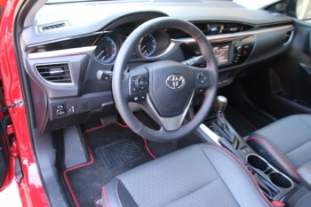 Specifications Price $17,300 to about $24,000 with destination Engine 1.8L DOHC 16 valve inline four cylinder with VVT-I 132 hp @ 6,000 rpm 128 lb-ft of torque @ 4,400 rpm Transmission CVT Six speed manual Configuration Transverse front engine/front wheel drive Dimensions Wheelbase 106.3 inches Length 183.1 inches Width 69.9 inches Height 57.3 inches Tread (track) (f/r) 59.8/59.9 inches Ground Clearance 5.6 inches Weight 2,845 pounds Fuel capacity 13.2 gallons Trunk volume 13.0 cubic feet Steering lock to lock 3.19 turns Turning circle 35.6 feet Wheels 17X7 inch alloys Tires 215/45X17 inch all season radials Co-efficient of drag 0.30 Performance 0-60 mph 8.90 seconds 50-70 mph 4.71 seconds 50-70 mph uphill 8.46 seconds Top Speed Well into triple digits Fuel economy EPA rated 29/37/32 mpg city/highway/combined. Expect 42-44 mpg on the highway at legal speed and 33-35 mpg overall in rural country driving.
