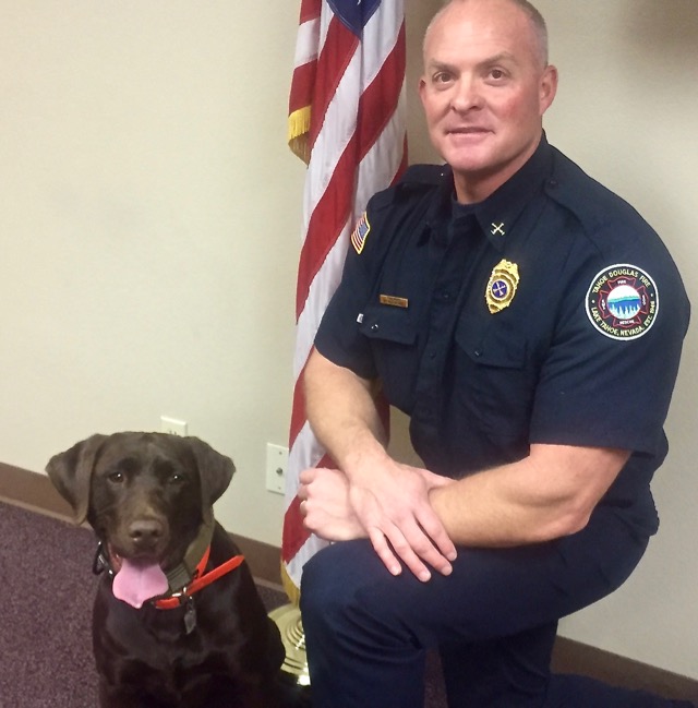 Gunner and Battalion Chief Todd Moss