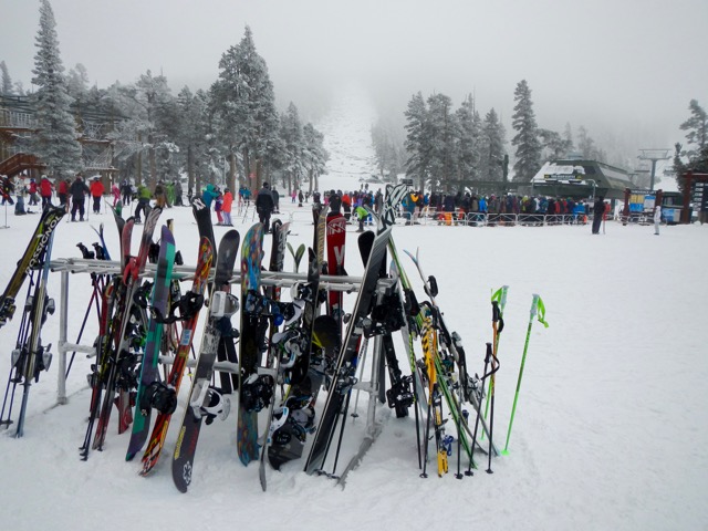 Hundreds of people turn out for the first day of the 2016-17 season. Photo/Kathryn Reed