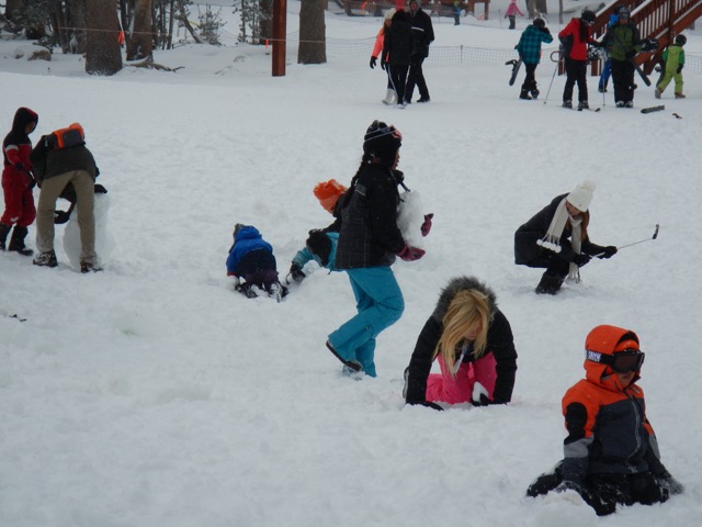 Playing in the snow instead of skiing is more fun for some people. Photo/Kathryn Reed