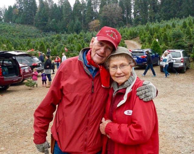 Larry and Geri Hyder have been in the tree farm business for 40 years. Photo/Kathryn Reed