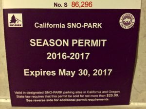 sno park permit